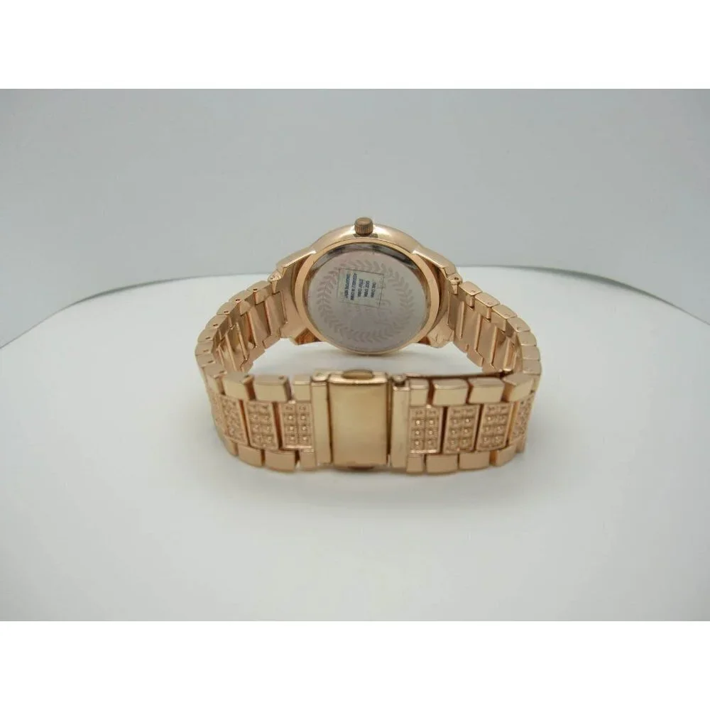 Women's Ashley Quartz Crystals‎ WR Analog Crystal 40mm Dial Watch (C661)